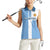 Custom Argentina 2024 Football Women Sleeveless Polo Shirt Sport Style LT05 - Wonder Print Shop