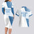Custom Argentina 2024 Football Couples Matching Long Sleeve Bodycon Dress and Hawaiian Shirt Go Champions La Albiceleste LT05 - Wonder Print Shop