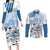 Custom Argentina 2024 Football Couples Matching Long Sleeve Bodycon Dress and Long Sleeve Button Shirt Go Champions La Albiceleste LT05 - Wonder Print Shop