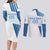 Custom Argentina 2024 Football Couples Matching Long Sleeve Bodycon Dress and Long Sleeve Button Shirt Go Champions La Albiceleste LT05 - Wonder Print Shop