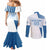 Custom Argentina 2024 Football Couples Matching Mermaid Dress and Long Sleeve Button Shirt Go Champions La Albiceleste