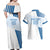 Custom Argentina 2024 Football Couples Matching Off Shoulder Maxi Dress and Hawaiian Shirt Go Champions La Albiceleste LT05 - Wonder Print Shop
