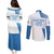 Custom Argentina 2024 Football Couples Matching Puletasi and Long Sleeve Button Shirt Go Champions La Albiceleste LT05 - Wonder Print Shop