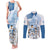 Custom Argentina 2024 Football Couples Matching Tank Maxi Dress and Long Sleeve Button Shirt Go Champions La Albiceleste LT05 - Wonder Print Shop