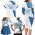Custom Argentina 2024 Football Family Matching Long Sleeve Bodycon Dress and Hawaiian Shirt Go Champions La Albiceleste LT05 - Wonder Print Shop