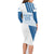 Custom Argentina 2024 Football Family Matching Long Sleeve Bodycon Dress and Hawaiian Shirt Go Champions La Albiceleste LT05 - Wonder Print Shop