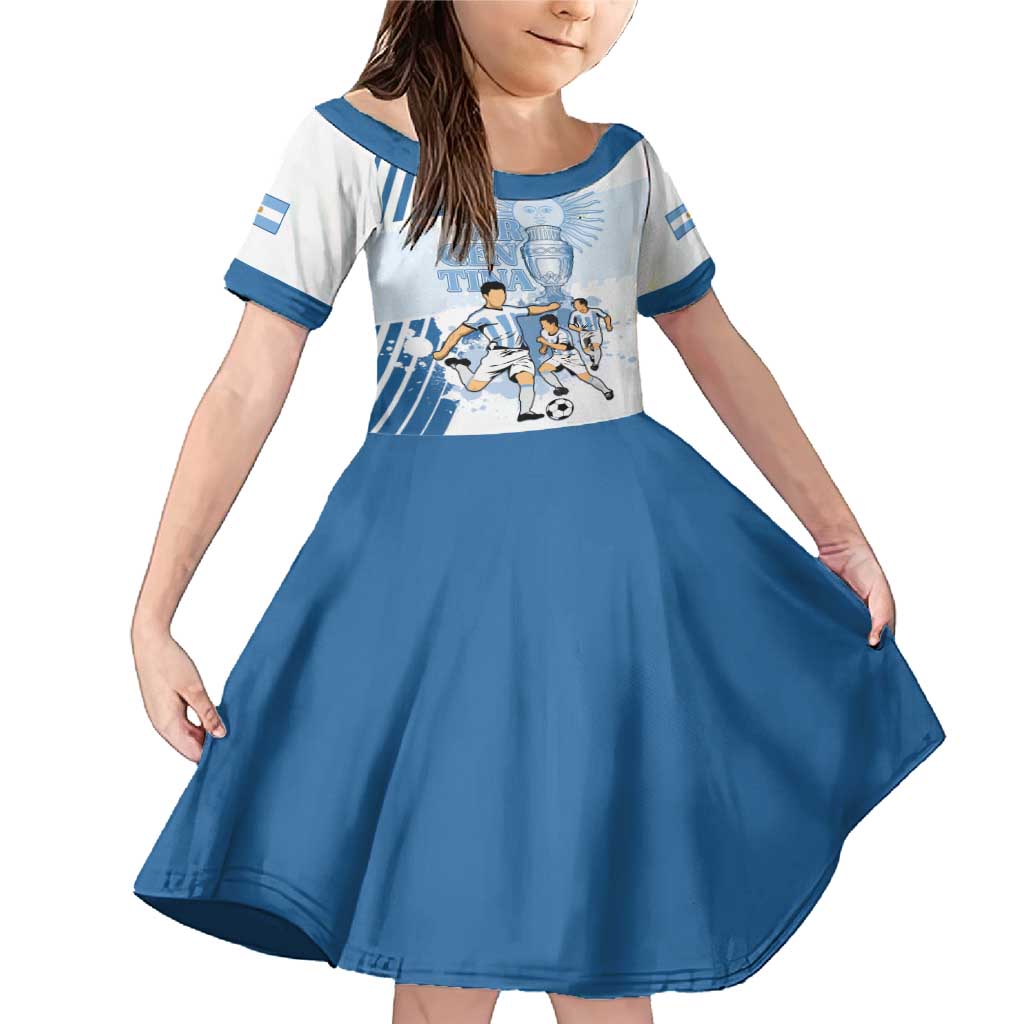 Custom Argentina 2024 Football Family Matching Mermaid Dress and Hawaiian Shirt Go Champions La Albiceleste LT05 - Wonder Print Shop