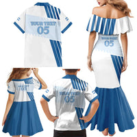 Custom Argentina 2024 Football Family Matching Mermaid Dress and Hawaiian Shirt Go Champions La Albiceleste LT05 - Wonder Print Shop