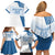 Custom Argentina 2024 Football Family Matching Off Shoulder Short Dress and Hawaiian Shirt Go Champions La Albiceleste LT05 - Wonder Print Shop