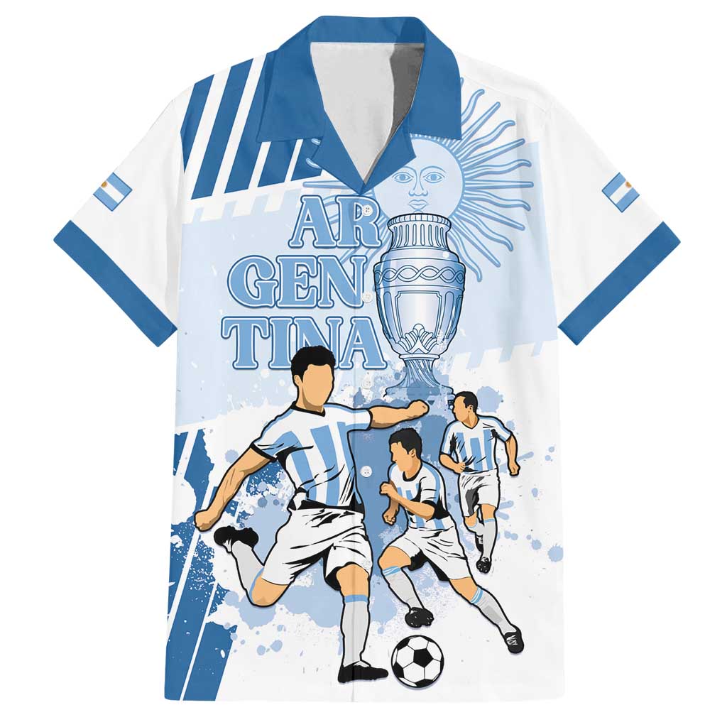 Custom Argentina 2024 Football Family Matching Summer Maxi Dress and Hawaiian Shirt Go Champions La Albiceleste LT05 - Wonder Print Shop