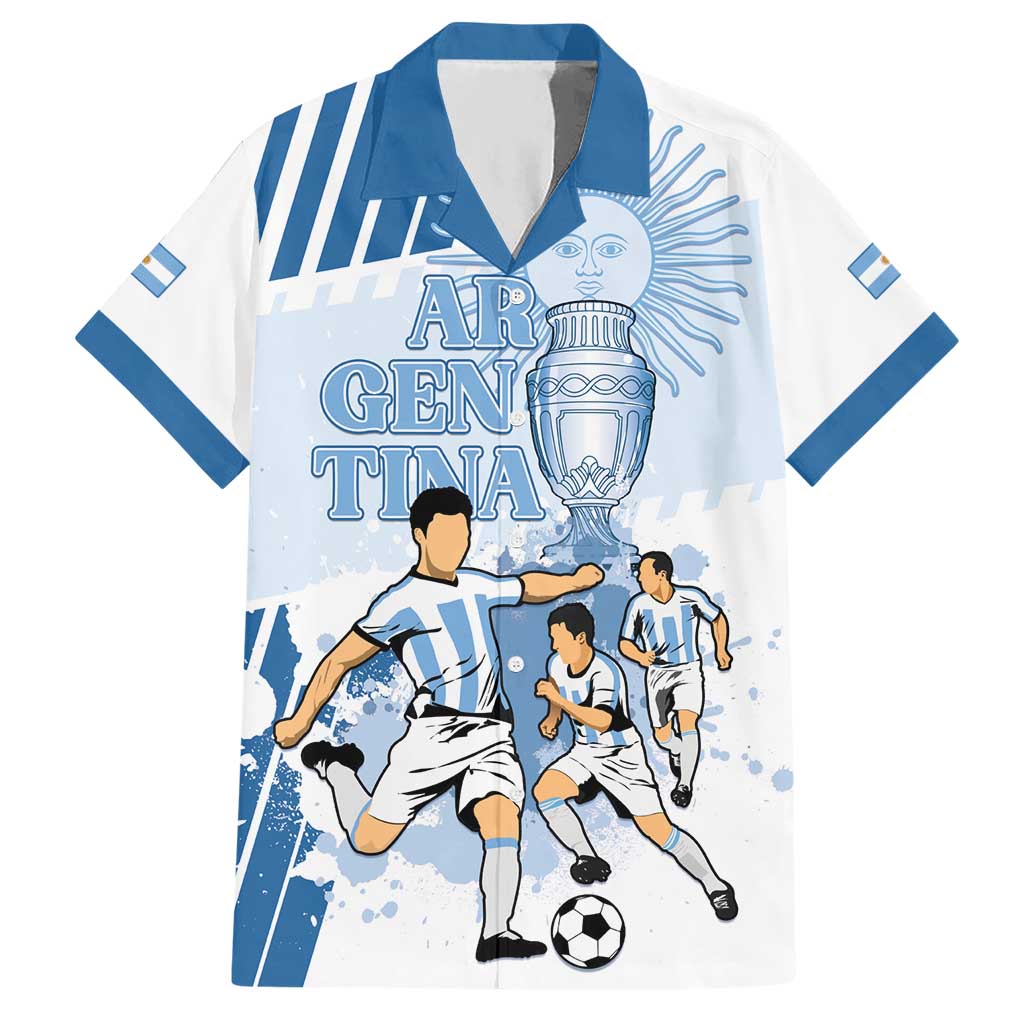 Custom Argentina 2024 Football Hawaiian Shirt Go Champions La Albiceleste LT05 - Wonder Print Shop