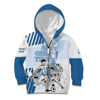 Custom Argentina 2024 Football Kid Hoodie Go Champions La Albiceleste LT05 - Wonder Print Shop