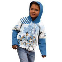Custom Argentina 2024 Football Kid Hoodie Go Champions La Albiceleste LT05 - Wonder Print Shop