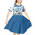Custom Argentina 2024 Football Kid Short Sleeve Dress Go Champions La Albiceleste LT05 - Wonder Print Shop