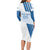 Custom Argentina 2024 Football Long Sleeve Bodycon Dress Go Champions La Albiceleste LT05 - Wonder Print Shop