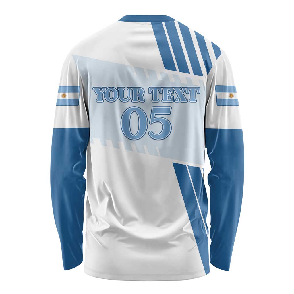 Custom Argentina 2024 Football Long Sleeve Shirt Go Champions La Albiceleste LT05 - Wonder Print Shop