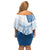 Custom Argentina 2024 Football Off Shoulder Short Dress Go Champions La Albiceleste LT05 - Wonder Print Shop