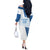 Custom Argentina 2024 Football Off The Shoulder Long Sleeve Dress Go Champions La Albiceleste LT05 - Wonder Print Shop