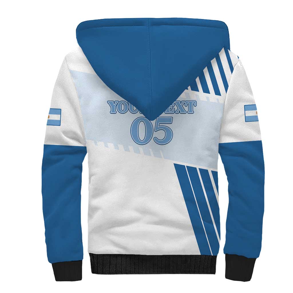 Custom Argentina 2024 Football Sherpa Hoodie Go Champions La Albiceleste LT05 - Wonder Print Shop