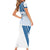 Custom Argentina 2024 Football Short Sleeve Bodycon Dress Go Champions La Albiceleste LT05 - Wonder Print Shop