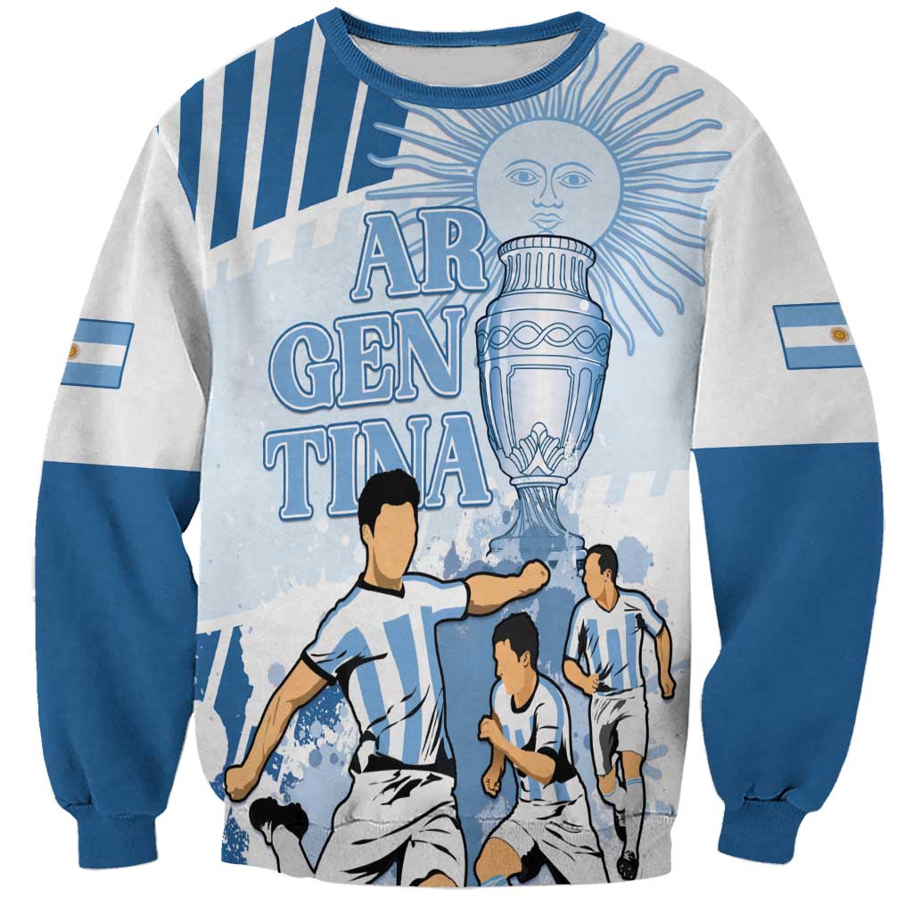 Custom Argentina 2024 Football Sweatshirt Go Champions La Albiceleste LT05 - Wonder Print Shop