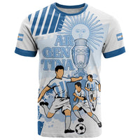 Custom Argentina 2024 Football T Shirt Go Champions La Albiceleste LT05 - Wonder Print Shop
