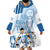 Custom Argentina 2024 Football Wearable Blanket Hoodie Go Champions La Albiceleste LT05 - Wonder Print Shop