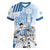 Custom Argentina 2024 Football Women V-Neck T-Shirt Go Champions La Albiceleste LT05 - Wonder Print Shop