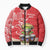 Personalized Puerto Rico Bomber Puffer Jacket Coqui Frog With Polynesian Pattern - Wonder Print Shop