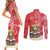 Personalized Puerto Rico Couples Matching Short Sleeve Bodycon Dress and Long Sleeve Button Shirt Coqui Frog With Polynesian Pattern - Wonder Print Shop