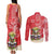 Personalized Puerto Rico Couples Matching Tank Maxi Dress and Long Sleeve Button Shirt Coqui Frog With Polynesian Pattern - Wonder Print Shop