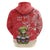 Personalized Puerto Rico Hoodie Coqui Frog With Polynesian Pattern - Wonder Print Shop