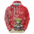 Personalized Puerto Rico Hoodie Coqui Frog With Polynesian Pattern - Wonder Print Shop
