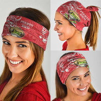 Puerto Rico Neck Gaiter Coqui Frog With Polynesian Pattern - Wonder Print Shop