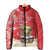 Personalized Puerto Rico Padded Jacket Coqui Frog With Polynesian Pattern - Wonder Print Shop