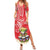 Personalized Puerto Rico Summer Maxi Dress Coqui Frog With Polynesian Pattern - Wonder Print Shop