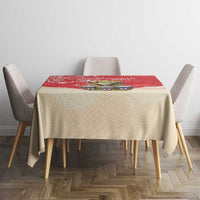 Puerto Rico Tablecloth Coqui Frog With Polynesian Pattern - Wonder Print Shop
