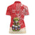 Personalized Puerto Rico Women Polo Shirt Coqui Frog With Polynesian Pattern - Wonder Print Shop