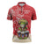 Personalized Puerto Rico Zipper Polo Shirt Coqui Frog With Polynesian Pattern - Wonder Print Shop