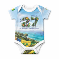Saint Vincent And The Grenadines Baby Onesie October 27 Independence Day