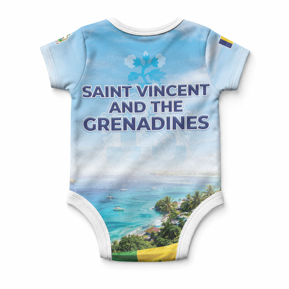 Saint Vincent And The Grenadines Baby Onesie October 27 Independence Day