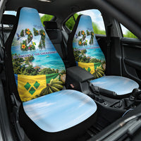 Saint Vincent And The Grenadines Car Seat Cover October 27 Independence Day
