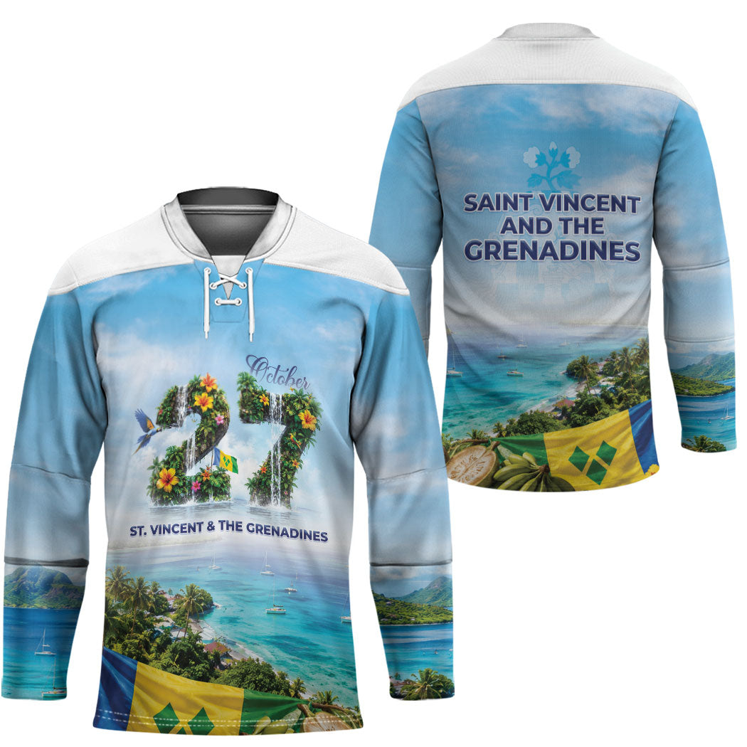 Saint Vincent And The Grenadines Hockey Jersey October 27 Independence Day