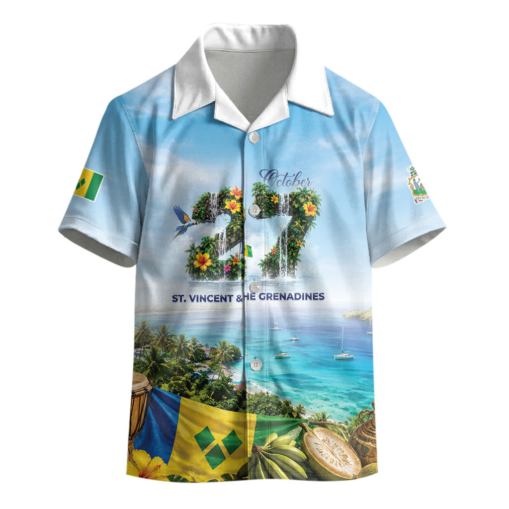 Saint Vincent And The Grenadines Kid Hawaiian Shirt October 27 Independence Day