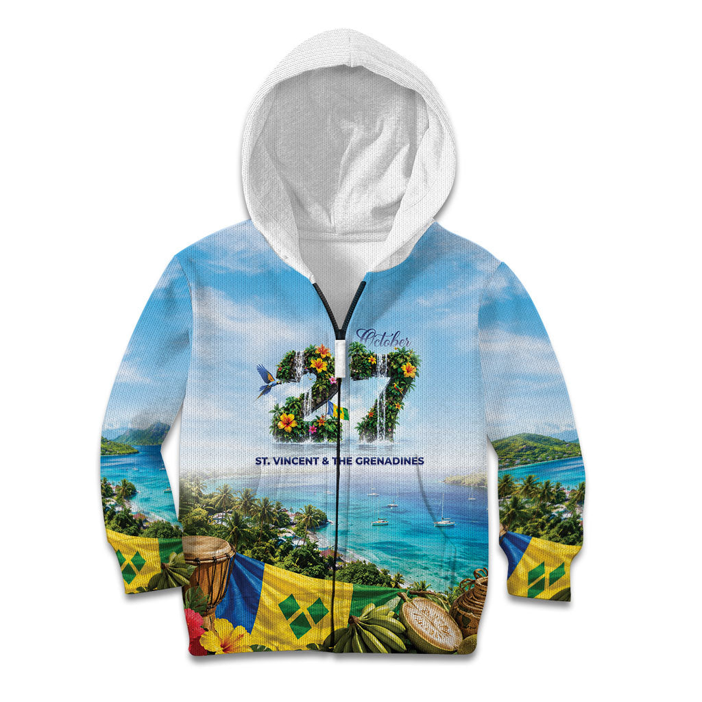 Saint Vincent And The Grenadines Kid Hoodie October 27 Independence Day