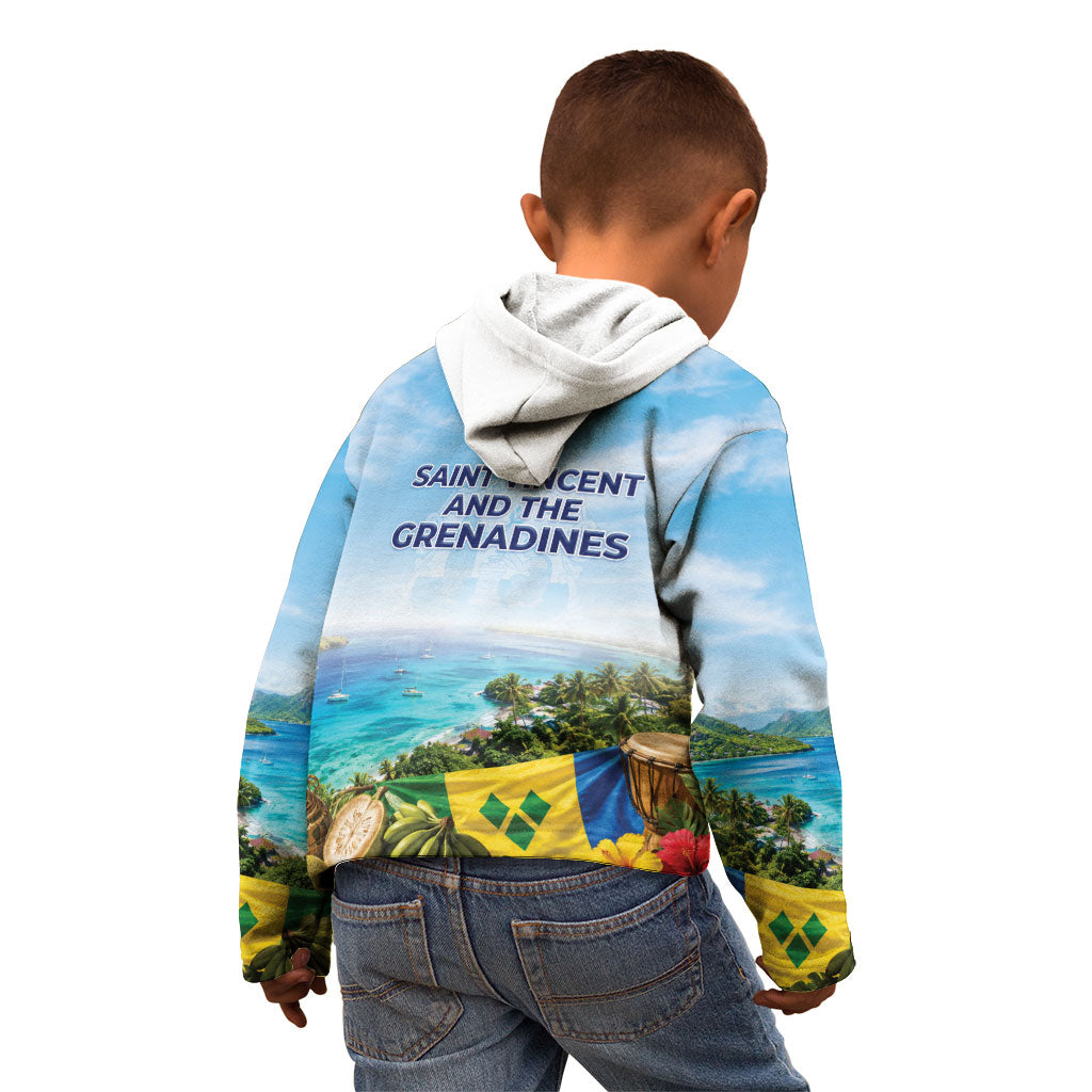 Saint Vincent And The Grenadines Kid Hoodie October 27 Independence Day