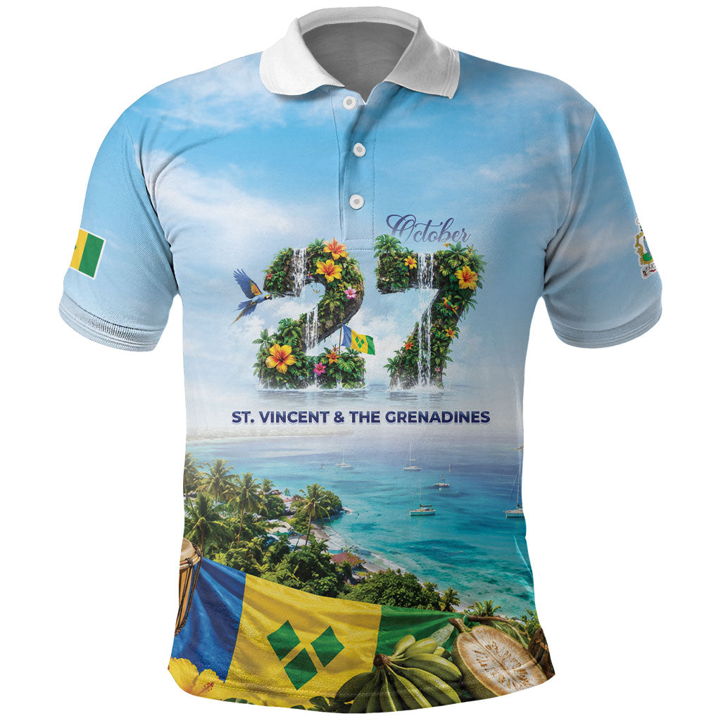 Saint Vincent And The Grenadines Polo Shirt October 27 Independence Day