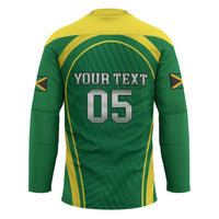 Custom 2026 Jamaica Cricket Queens Hockey Jersey Sporty Style
