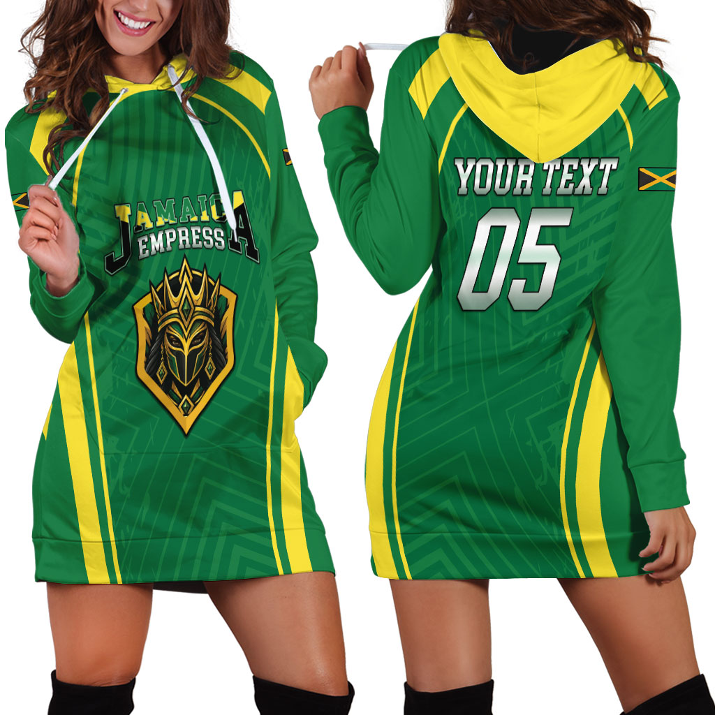 Custom 2026 Jamaica Cricket Queens Hoodie Dress Sporty Style