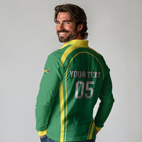 Custom 2026 Jamaica Cricket Queens Long Sleeve Polo Shirt Sporty Style